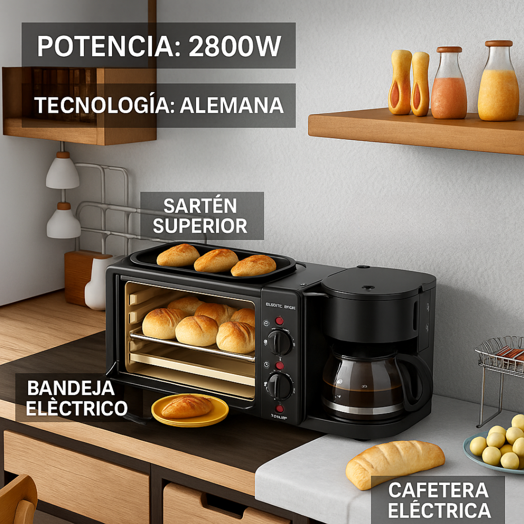 HORNO MULTIFUNCIONAL SARTEN - HORNO - CAFETERA