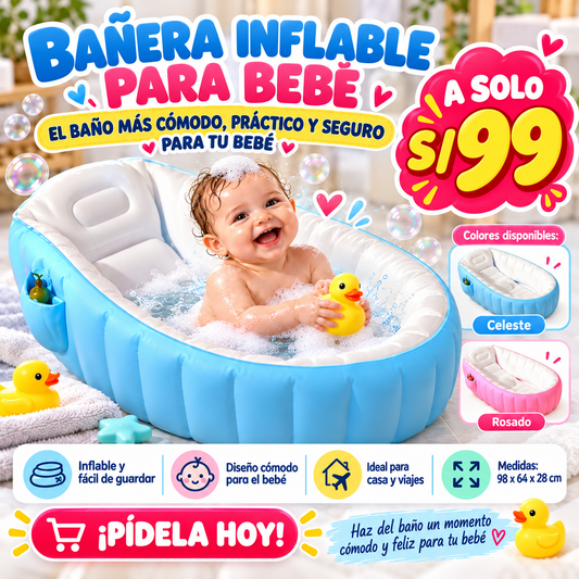 BAÑERA INFLABLE PARA BEBE