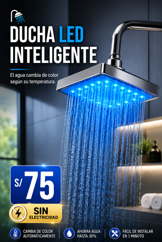 CABEZAL DE DUCHA LED