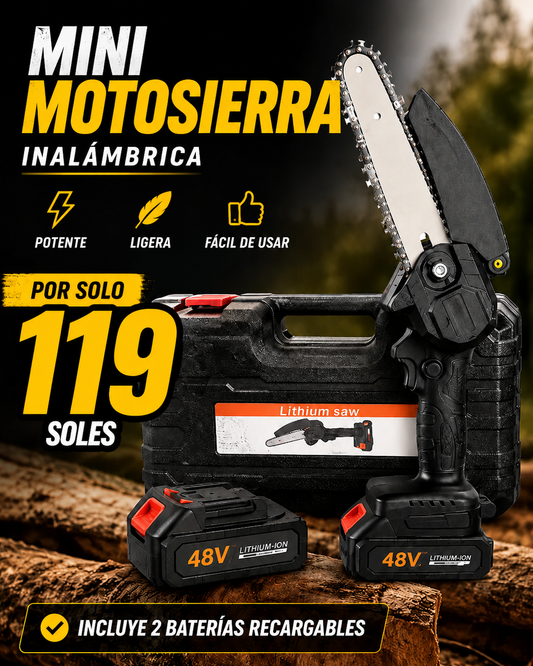 MINI MOTOSIERRA RECARGABLE