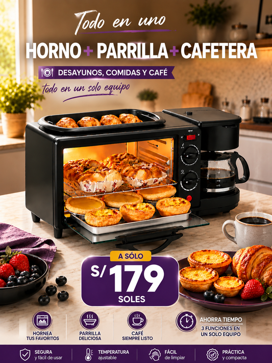 HORNO 3 EN1 MULTIFUNCIONAL