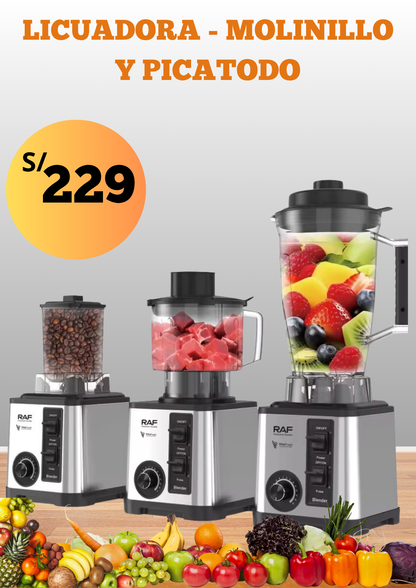 LICUADORA 3 EN 1 MARCA RAF