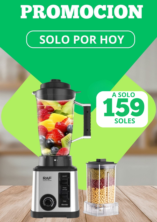 LICUADORA 2 EN 1 CON VASO DE 3L