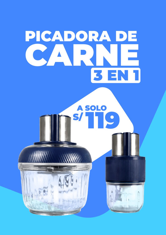 PICADORA DE CARNE 3 EN 1