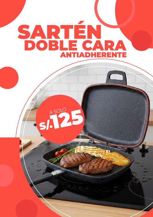 SARTEN DOBLE MULTIFUNCIONAL ANTIADHERENTE