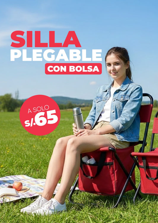 SILLA PLEGABLE CON BOLSA