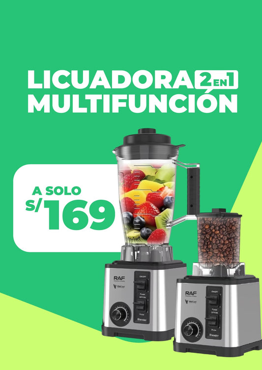 LICUADORA 2 EN 1 CON VASO DE 3L