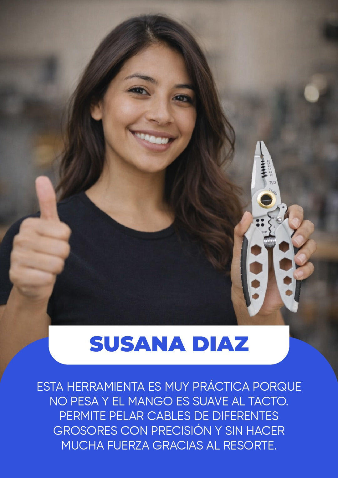 ALICATE PELACABLES MULTIFUNCIÓN 9 EN 1