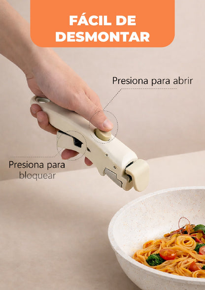 SET DE OLLAS CON MANGO DESMONTABLE