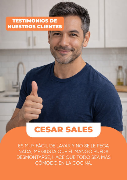 SET DE OLLAS CON MANGO DESMONTABLE