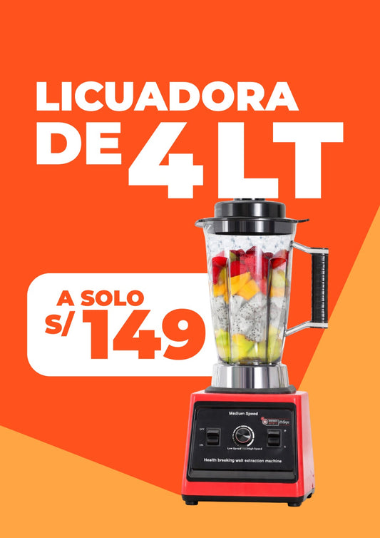 LICUADORA CON VASO DE 4L