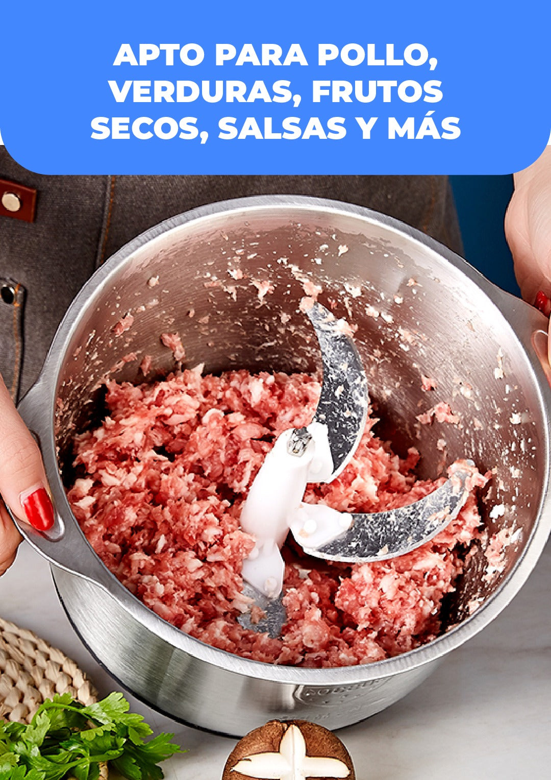 PICADORA DE CARNE 3 EN 1