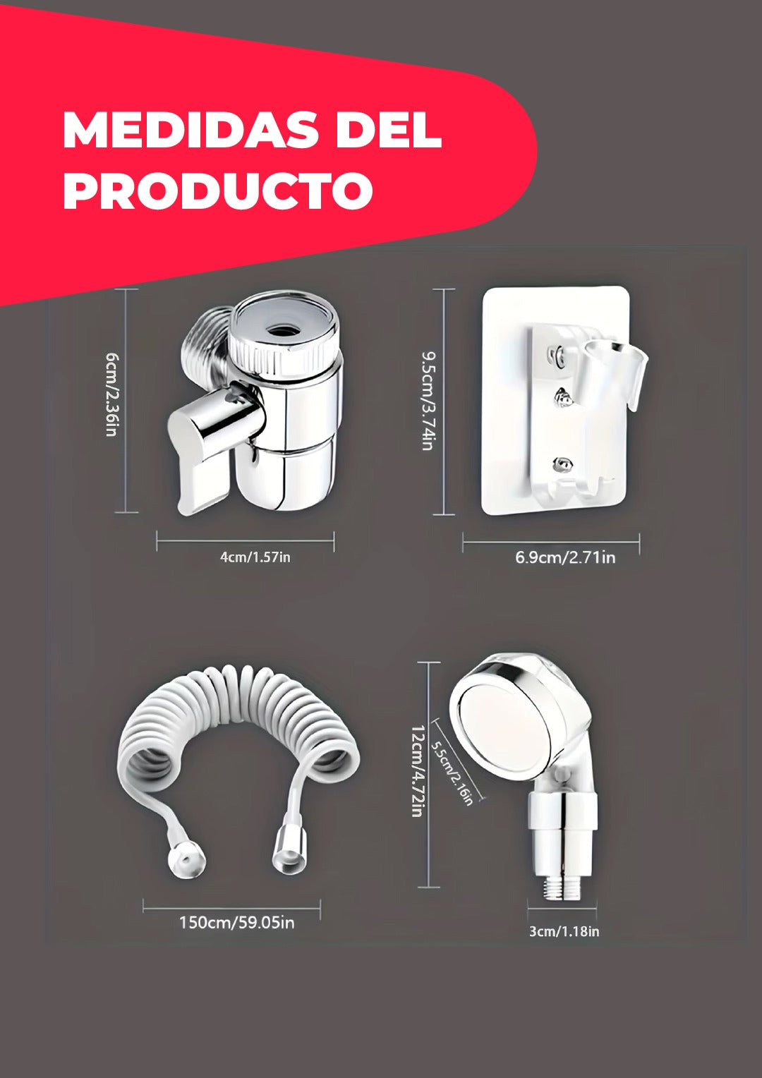 GRIFO TIPO DUCHA
