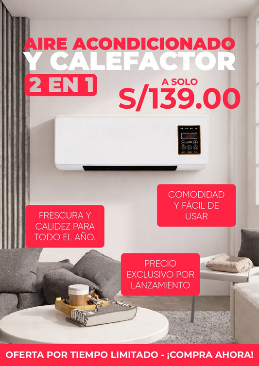 AIRE ACONDICIONADO Y CALEFACTOR 2 EN 1