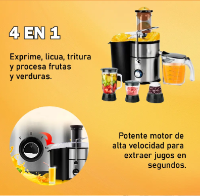 EXTRACTOR DE JUGOS 4 EN 1