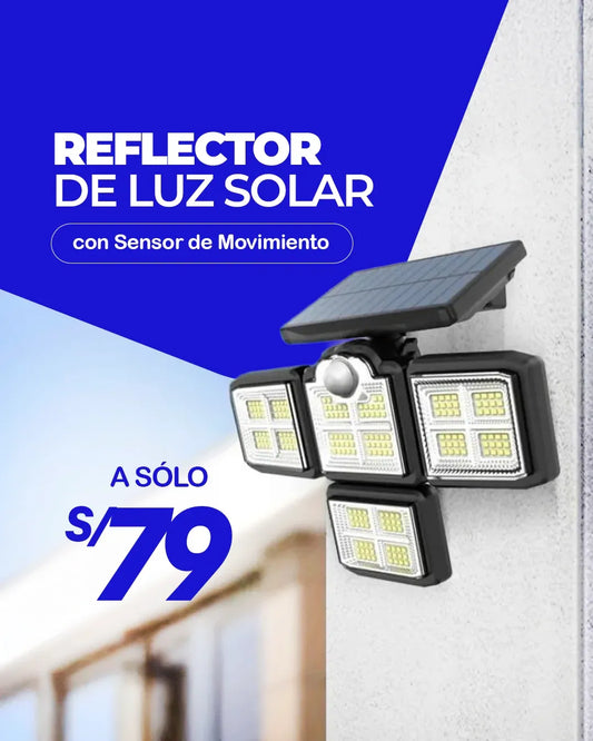REFLECTOR DE LUZ CON PANEL SOLAR