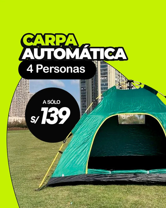 CARPA AUTOMATICA IMPERMEABLE PARA 4 -5 PERSONAS