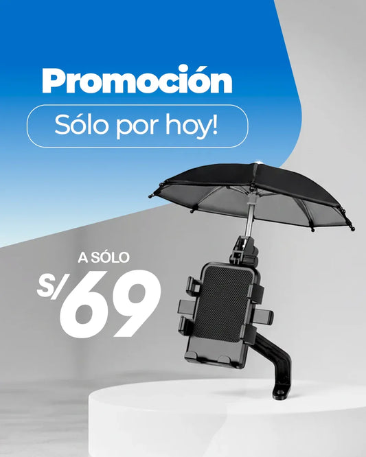 SOPORTE DE CELULAR CON SOMBRILLA